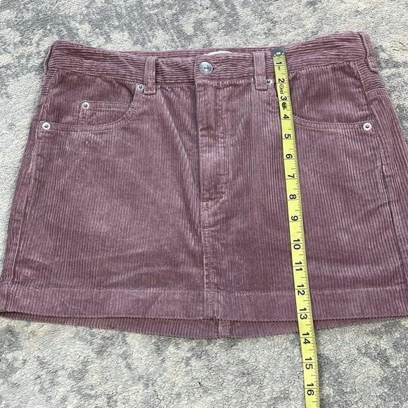 New Isabel Marant Etoile Rania Skirt in Lilac Purple Ribbed Corduroy Mini Sz 40 - Picture 9 of 16